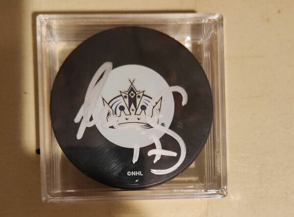 Lubomir Visnovsky Autographed Puck