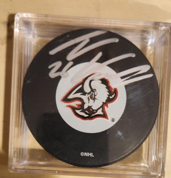 Thomas Vanek Autographed Puck