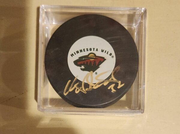 Niklas Backstrom Autographed Puck