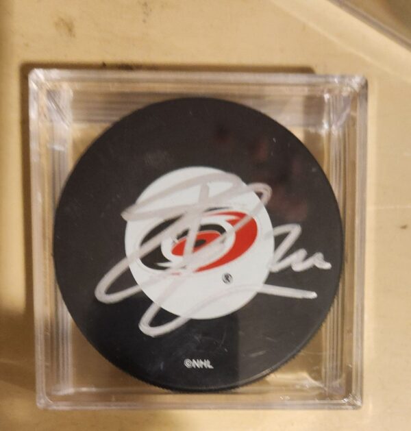 Erik Cole Autographed Puck