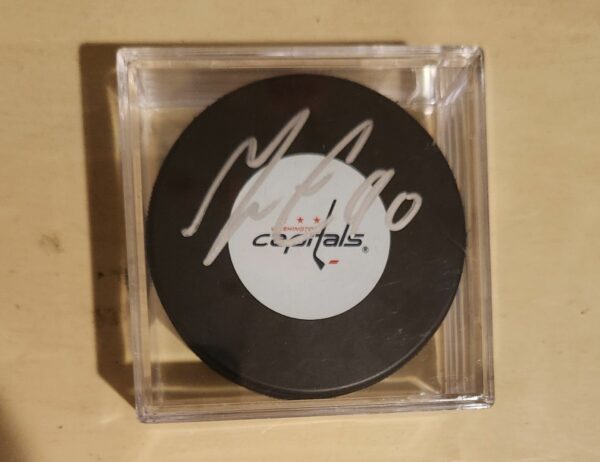 Marcus Johansson Autographed Puck