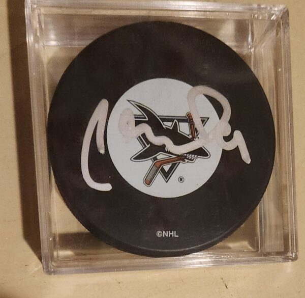 Milan Michalek Autographed Puck