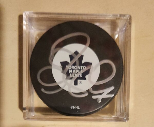 Gary Roberts Autographed Puck