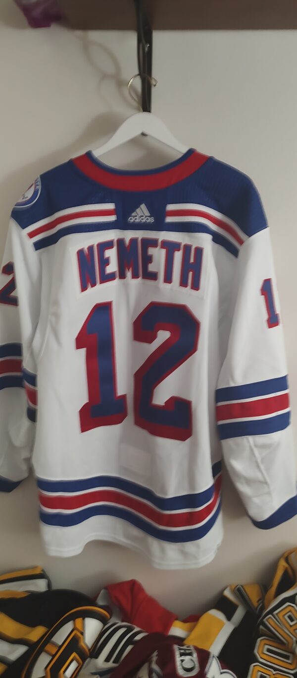 New York Rangers Patrick Nemeth #12 White adidas airknit size 58 2021-22 season 2nd set