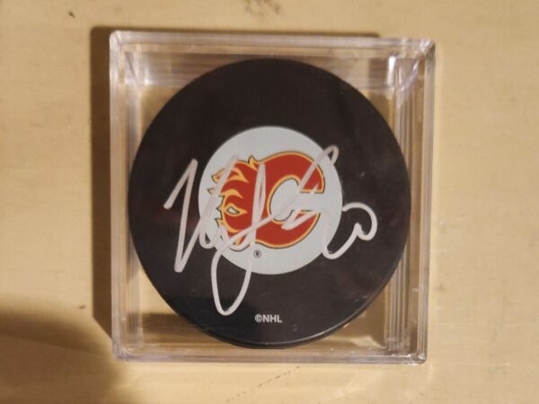 Kristian Huselius Autographed Puck