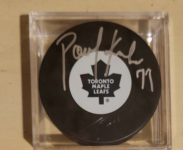 Pavel Kubina Autographed Puck