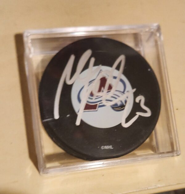 Milan Hejduk Autographed Puck