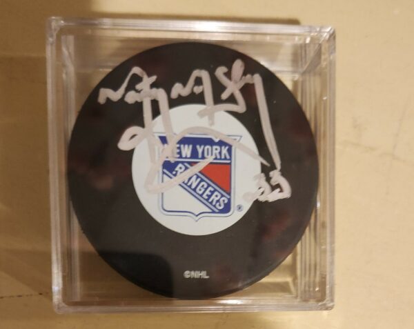 Marty McSorley Autographed Puck