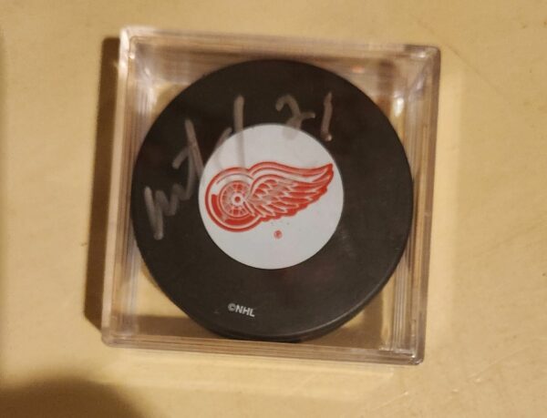 Matthieu Schnieder Autographed Puck