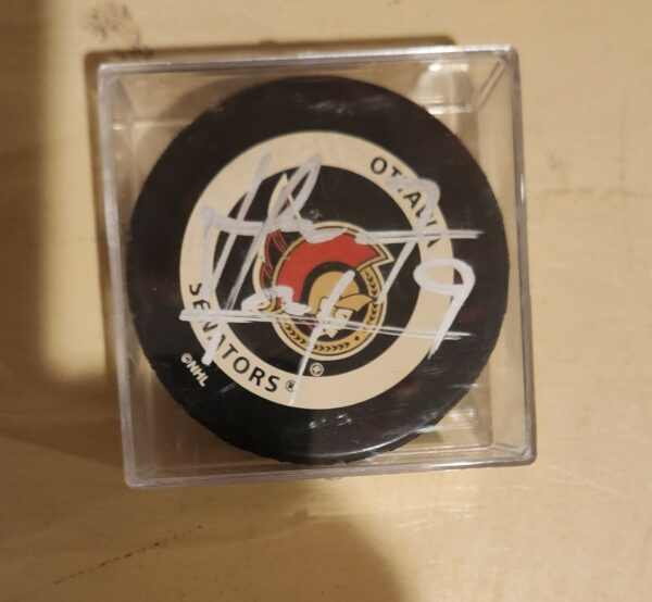 Martin Havlat Autographed Puck