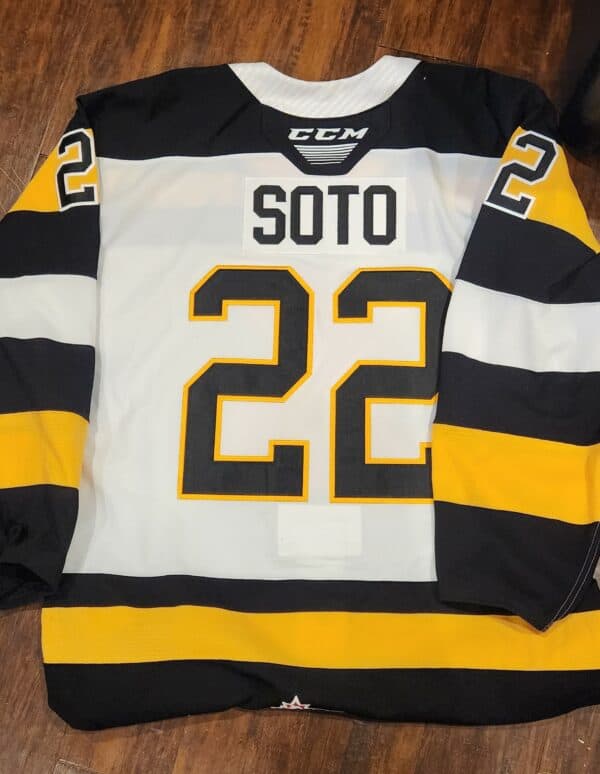 Kingston Frontenacs Soto #22 White CCM Size 54 $250