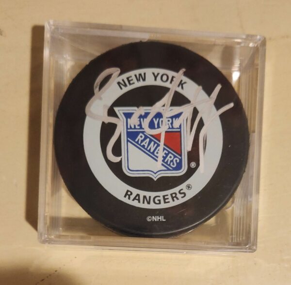 Brian Leetch Autographed Puck