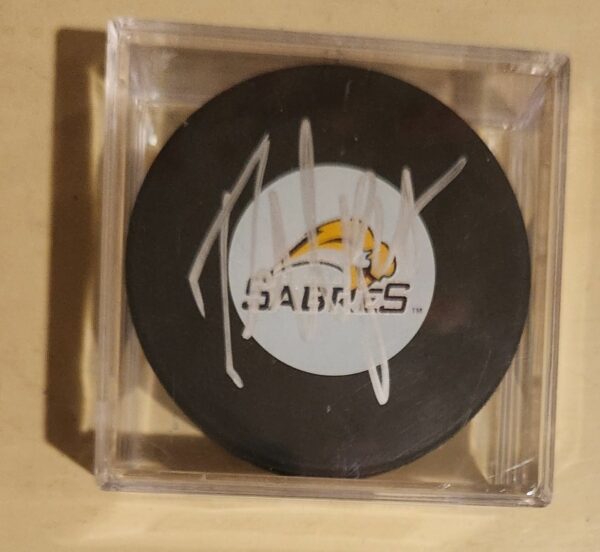 Tyler Myers Autographed Puck