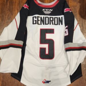 Vancouver Giants Gendron #5 White CCM airknit size 54 $300