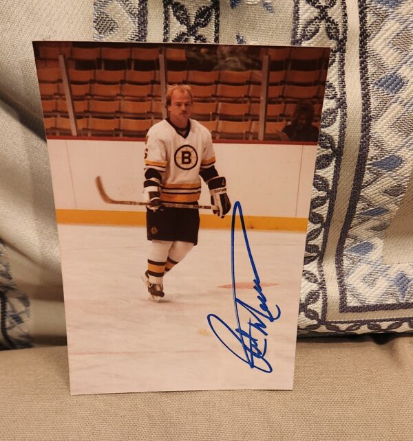 RICK MIDDLETON Boston BRUINS Hockey NHL Signed 5 x 7 Photograph W/ LOA