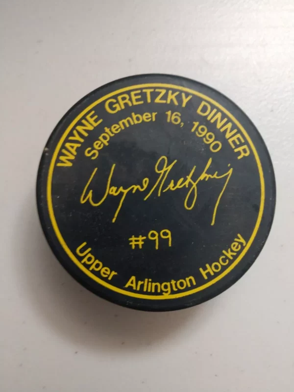 Wayne Gretzky Dinner 9-16-90 Upper Arlington Hockey, in Ohio that he attended