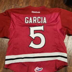 Guelph Storm Garcia #5 Burgundy Reebok Airknit size 56 $250