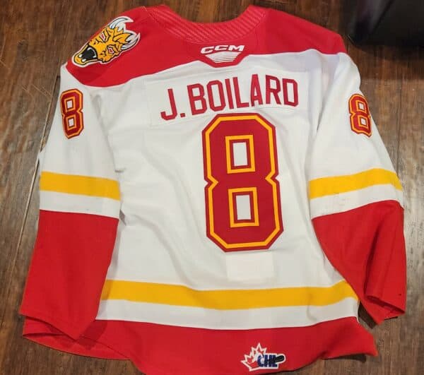 BAIE COMEAU DRAKKAR J. Boilard $8 CCM size 56 Airknit $250